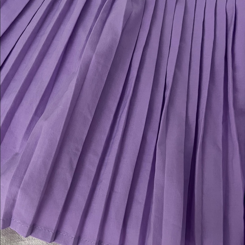 SPANX Purple Pleated Skater Skirt - Picture 4 of 5